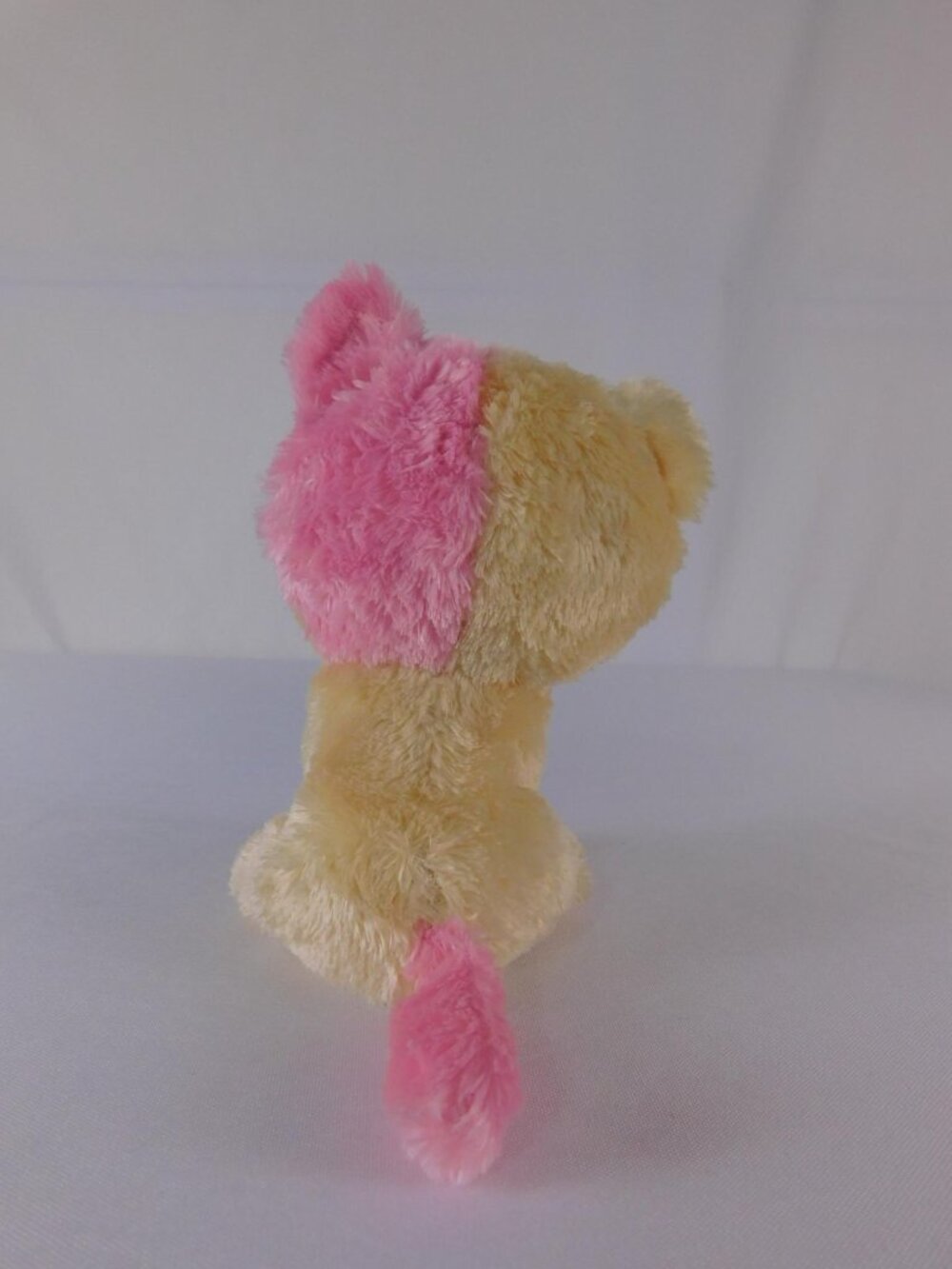 Ty Beanie Boos Anabelle Cat Plush Small Pink Yellow Multicolor 2020 Toy - Picture 3 of 10